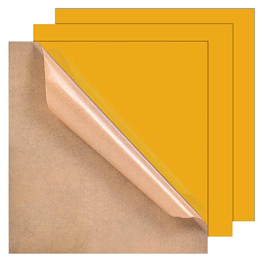 3 Pcs Deep Yellow 12 x 12 x 1/8 Inch Acrylic Sheets | Laser Cutting Plastic by Frddiud