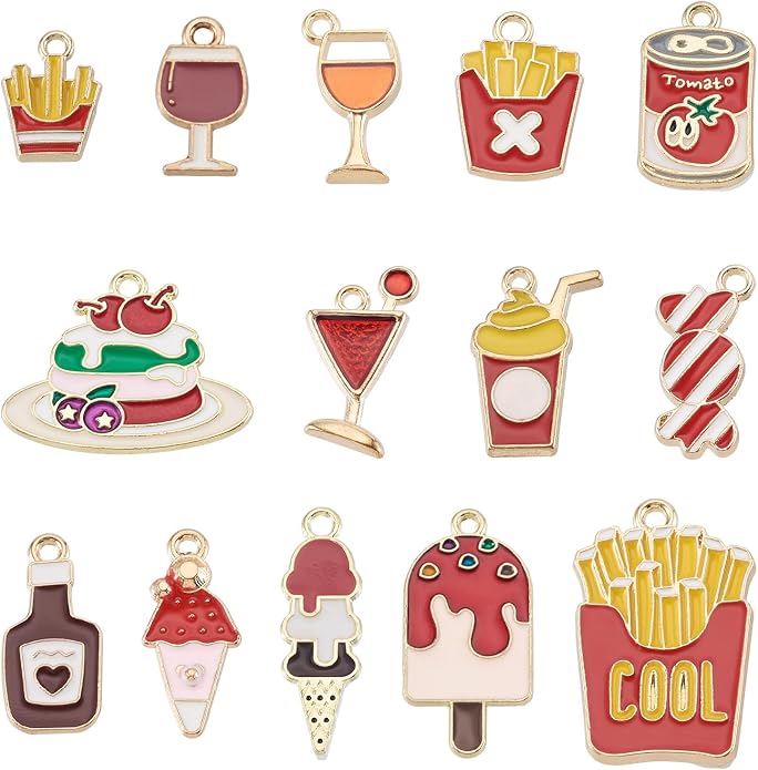 Enamel Food Charms Cute Assorted Food Pendants Sweet Dessert Charms - Image 8