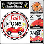 Fast One Birthday Decorations for Boys Racing Car 1st Birthday Party Supplies - Image 3