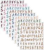 Outus 576 Pcs 8 Sheets Letters Stickers Vinyl Alphabet Number Decals Back to by Outus