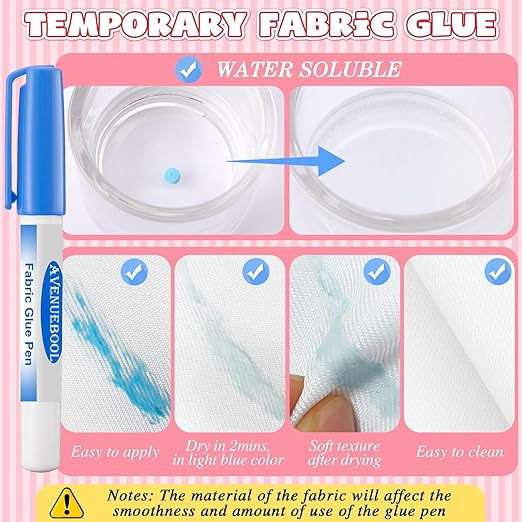 Fabric Glue Pen with Refill, 2 Pack - Image 4