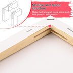 7 Pack Stretched Canvases for Painting, Round Canvas - Image 4