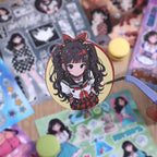 Girl's Japanese Retro Sticker Book, Anime Showa Girl Theme - Image 7