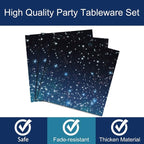 96 Pcs Galaxy Party Starry Night Supplies Tableware Set Outer Space Theme - Image 3