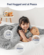 Super Soft Luxury Fleece Sherpa Weighted Blanket - Image 3