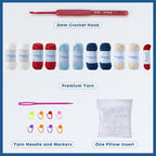 Noocro Crochet Kit for Advanced or Intermediate Beginner DIY Granny Square - Image 3