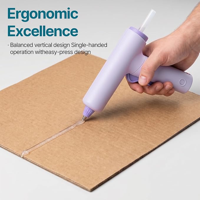 Cordless Hot Glue Gun Kit USB-C Rechargeable Magnetic Mount Base - Image 6
