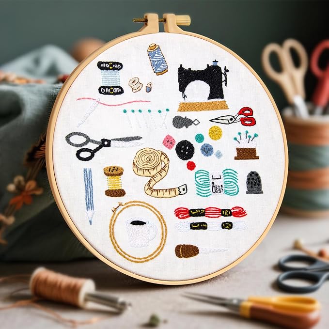 Crafmanoe Hand Embroidery Kits for Beginners Adults, Crewel Embroidery DIY Kits - Image 2