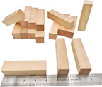16Pcs Unfinished Basswood Blocks-1x1x4 Inch Small Rectangular Wood Blocks - Image 2