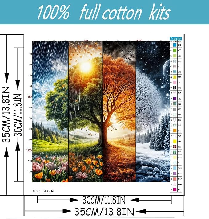 Grandmother Knitting Stamped Cross Stitch Kits - Image 2