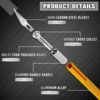 DIYSELF 2 Pack Exacto Knife Set, Precision Knife - Image 6