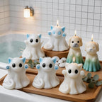 2 Pack Ghost Cat & Dog Candle Mold, 3D Silicone Resin Casting Mold Set | - Image 9
