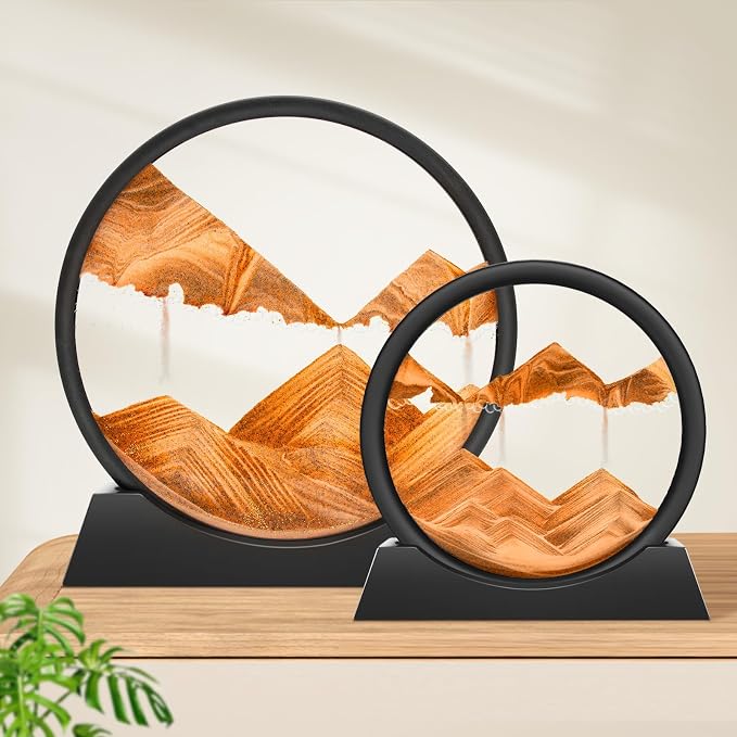 Wai Danie Moving Sand Art Picture 3D Hourglass Deep Sea Sandscape Liquid Motion - Image 8