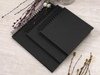 potricher 8 x 8 Inch DIY Scrapbook Photo Album 80 Pages Thick Kraft Blank Black - Image 6