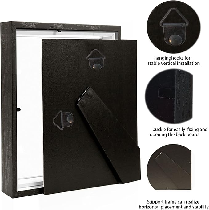 4x6 Small Shadow Box Frame Display Case, Display Case Box - Image 3