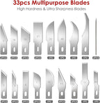 FASTPRO 40-Piece Precision Hobby Knife Set, Exacto Knife Set Included Tweezers - Image 2