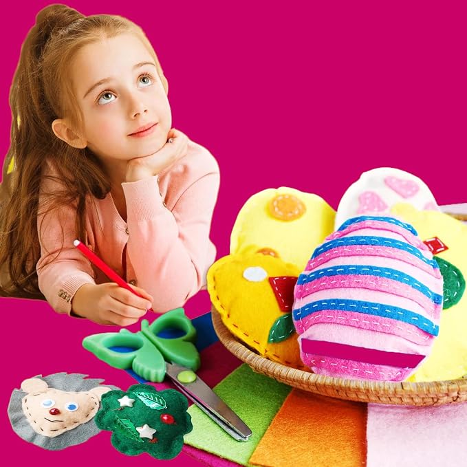 Jtnohx Color Felt, Soft Felt Sheets, 1.4mm Thick 8"x12" Handicraft Felt Fabrics - Image 6