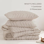 Andency Linen Comforter Set Queen Size, Boho Soft Warm Tufted Bedding Comforter - Image 6