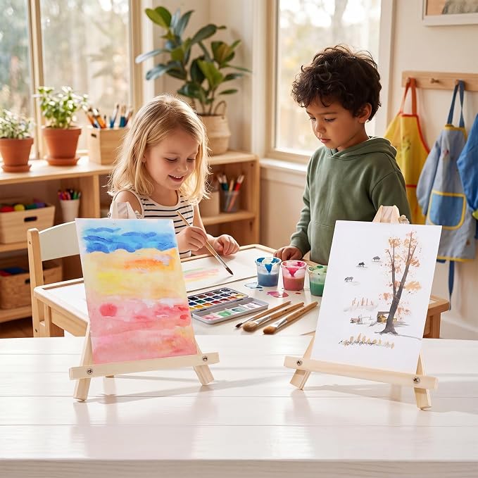 24 Pack 9 Inch Easel for Painting, Wooden Easel Stand Canvas Stand for Sign - Image 7