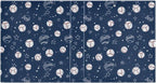 Baseballs and Stars Round Ring Binders 1.5 Inch Softball White Blue Purple 3 - Image 2