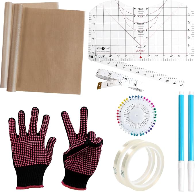 HTVRONT Sublimation Tool Kit, Heat Press Accessories Bundle Kit | Include by HTVRONT