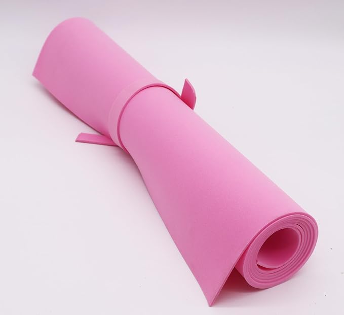 OISAKLD Pink EVA Foam 2mm-10mm 13.7"×39" Craft Foam Sheet 74 kg/m³ Foam Cosplay - Image 3