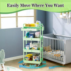 SUNALLY 4 Tier Rolling Utility Cart - Image 4