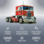AMT White Freightliner 2-in-1 SC/DD Cabover Tractor 1:25 Scale Model Kit - Image 2