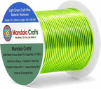 Mandala Crafts 16 Gauge Light Green Anodized Aluminum Craft Wire, 100 FT | by MandalaCrafts