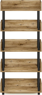 Furinno TURN-N-TUBE 5-Tier Display Shelf, Storage Shelves, Book Shelf, Open - Image 7