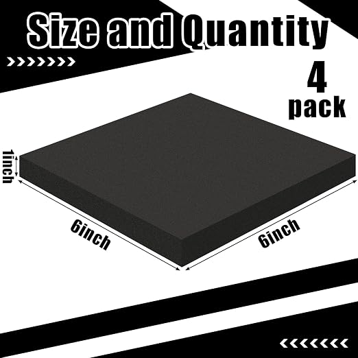 4 Pcs 1" Thick Foam Padding Sheet - Image 2