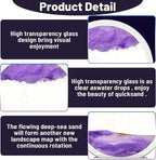 Moving Sand Art Picture Round Glass 3D Deep Sea Sandscape in Motion Display - Image 4