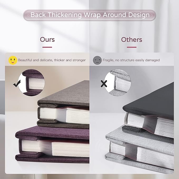 Popotop Large Photo Album Self Adhesive 4x6 5x7 8x10 Scrapbook Album DIY - Image 6