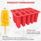 Miaowoof Homemade Popsicle Molds, 10-Cav Non-BPA Silicone Ice Pop Maker - Image 4