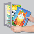 Kids Art Frames, 8.5x11 Front Opening Kids Artwork Frames Changeable, Holds 50 - Image 5