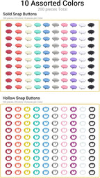 200 Sets Metal Snap Buttons - Image 5