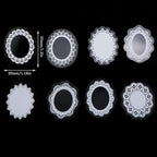 90PCS Lace Scrapbook Stickers DIY Decorative Notebook Frames Photo Album - Image 5