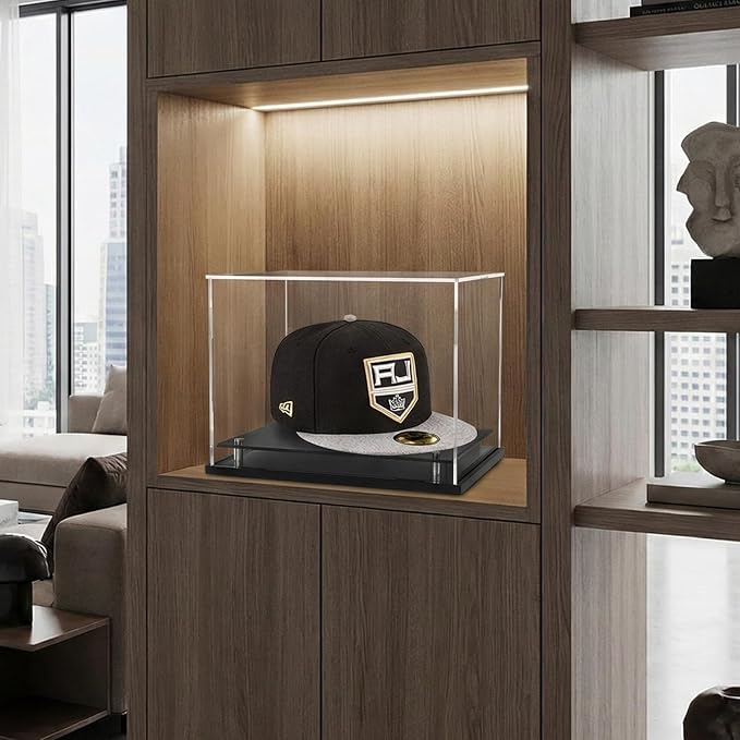 WANLIAN Clear Hat Display Case, Self-Assembly Acrylic Baseball Cap Holder Stand - Image 5