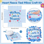 Chunful 6 Sets Christmas Fleece Tied Pillow Craft Kits Mothers are a Blessing - Image 2