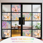 Daisy Flower Stained Glass Window Film Static Cling - Image 6