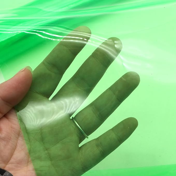 David accessories Transparent PVC Holographic Vinyl Sheets 1 Roll 11.8''x47'' - Image 3
