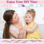 407pcs Gem Stickers Crafts for Kids, Self Adhesive Jewel Stickers, Acrylic - Image 9