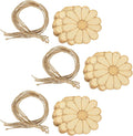 Sewroro 50sets Unfinished Wood Cutouts Blank Craft Shapes by Sewroro