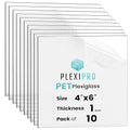 4"x6", Flexible PET Plexiglass Sheets | Transparent, shatter-resistant by PlexiPro