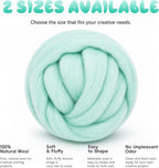 3.53oz Wool Roving: Needle Felting Wool White Roving Wool Felting Supplies Pure - Image 8
