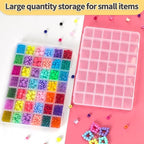 IOOLEEM 42 Grids Plastic Bead Organizer Box, Organizer Container Storage Box - Image 4