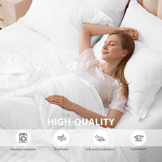 Twin Comforter Set White - Image 5