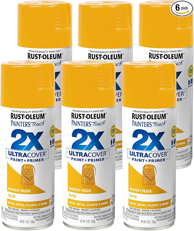 Rust-Oleum Painter's Touch 2X Ultra Cover Spray Paint, Satin Harvest Peach | by Rust-Oleum