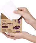 Poesie Travel Laundry Detergent Strips 40 Sheets Liquidless Laundry Soap Sheet for Travel Dorm Home Lavender
