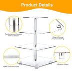 YestBuy Cupcake Stand with Yellow LED Lights, 4 Tier Cupcake Stand - Image 7